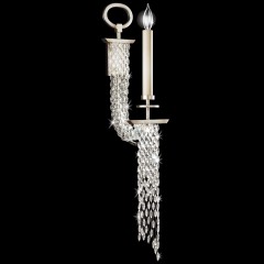 Серебристое бра с длинными хрустальными гирляндами - fal/0894