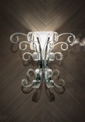 Бра из прозрачных стеклянных завитков - prg/246