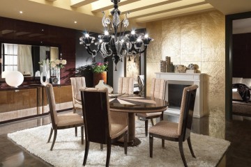 Дизайнерская столовая с кожаной отделкой - tur/658