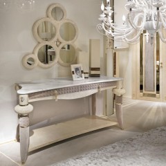 Композиция из зеркальных дисков в обрамлении цвета слоновой кости - tur/368