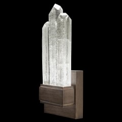 Бронзовое бра с вертикальными хрустальными кристаллами - fal/1041