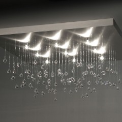 Квадратная люстра Drops midi - ilf/059