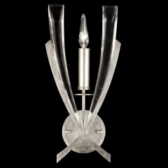 Бра с 2 стеклянными рожками на серебристом каркасе - fal/0927