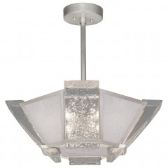 Компактная серебристая люстра на 4 лампы - fal/0668