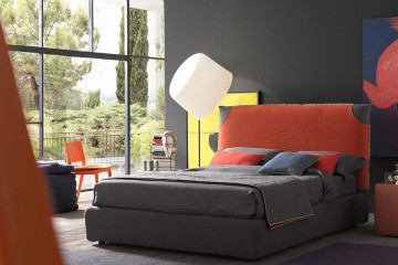 Кровать со съемной накидкой на изголовье - bzt/045