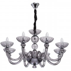 Люстра из дымчато-серого стекла - mwl/325