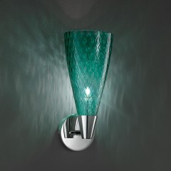 Бра с плафоном бирюзового оттенка - itl/146