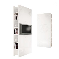 Белый шкаф-панель Хризантема - eld/295