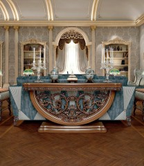 Консоль на полукруглом резном основании - bkk/532