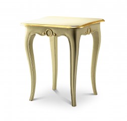 Столик цвета слоновой кости с позолоченной окантовкой - bkk/643