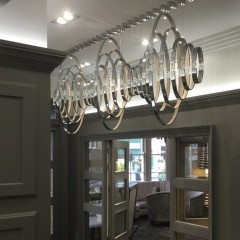 Модульная горизонтальная люстра Ovals из 30 элементов - ilf/197