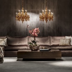 Люстра Leila gold с 12 лампами - ilf/017