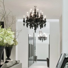 Люстра Leila black с 12 лампами - ilf/031