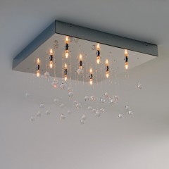 Квадратная люстра Drops mini - ilf/079