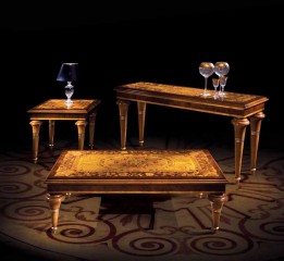 Стол с узорчатой столешницей на фигурных ножках - ezb/507