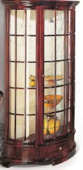 Полукруглая глянцевая витрина терракотового оттенка - ezb/480