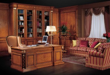 Светло-ореховый кабинет с 2 диванами - ezb/023
