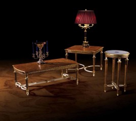 Темно-ореховый квадратный стол на комбинированном подстолье - ezb/669