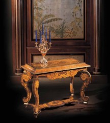 Декорированная консоль на подстолье с резными фигурными ножками - ezb/516