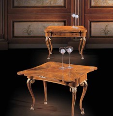 Столик с ящиком и раскладной фигурной столешницей - ezb/494