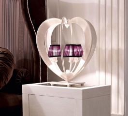 Лампа Hearts с 3 фиолетовыми абажурами - dlf/283