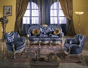 Изысканная голубая гостиная - mmgp/0252