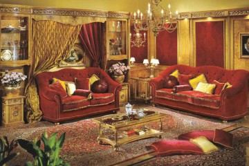 Роскошная гостиная из двух диванов - mmgp/0257