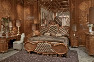 Спальня с деревянными стенами - mscc/76