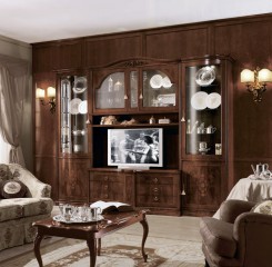 Оригинальная гостиная в коричневой цветовой гамме - mscc/151