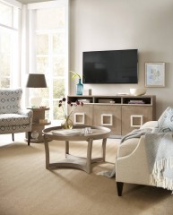 Круглый бежевый столик с бортиком - hkf/0761