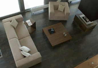 Гостиная со светлым креслом и диваном - mamn/0176