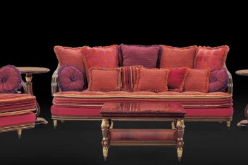 Гостиная в красных и лиловых тонах - misg/0239