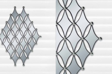 Зеркало в форме двух ромбов - misg/0409