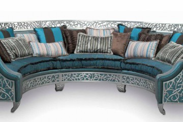 Диван закругленной формы - misg/0178