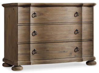Маленький комод из массива с ручками-кольцами - hkf/1395