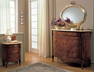 Настенное зеркало овальной формы - mobm/0218