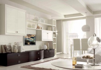 Мебель для столовой в белом цвете - mobm/0126