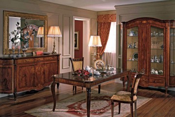 Набор мебели для столовой комнаты в темно-коричневом цвете - mobm/0189