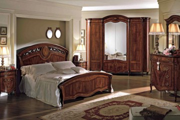 Комплект мебели для спальной комнаты в темном тоне - mobm/0216