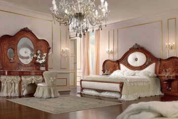 Спальня с тумбами и туалетным столиком - mobm/0168