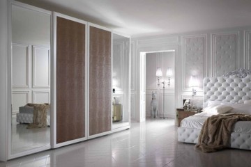 Четырехдверный гардеробный шкаф-купе на роликах - mdvh/0149