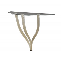 Консоль с фигурной тонированной столешницей на 3 ножках - rfa/202
