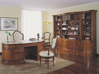 Кабинет с вместительным книжным шкафом - mfmn/0269