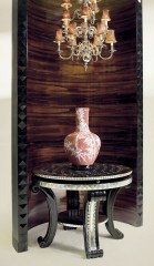 Круглый кофейный столик с двойной столешницей - mfmn/0144