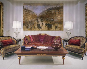 Гостиная с двумя креслами, диваном и столиком - mfmn/0530