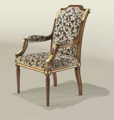 Обеденный стул с резными подлокотниками - mfmn/0520