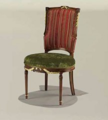 Обеденный резной стул в бархатной обивкой - mfmn/0510