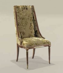 Обеденный стул без подлокотников с бархатной обивкой - mfmn/0521