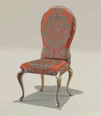 Стул обеденный без подлокотников на фигурных ножках - mfmn/0515