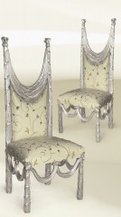 Обеденный стул с высокой фигурной спинкой - mfmn/0171